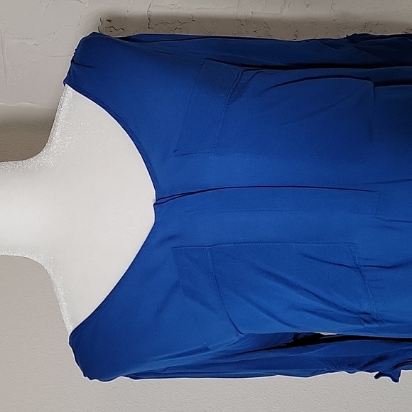 Anthropologie Maeve Charleston Blouse Popover Top Henley Blue Button Down M - Picture 4 of 16